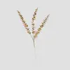 Pó Dourado de Natal Lantejoula Folha de Eucalipto Plástica de 3 Pontas Multi-Cabeças Engenharia Casamento Planta Verde Artificial Galhos Falsos Coloridos