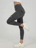 Calças de fitness com bolso da moda na Internet, calças esportivas femininas elásticas, justas e sensuais, de cintura alta, de secagem rápida, para corrida, musculação e levantamento de quadril