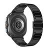 Correa de acero inoxidable con tres cuentas para Samsung Galaxy Watch de 47 mm con hebilla plegable de metal.