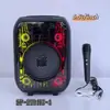 Alto-falante Bluetooth Sem Fio de 6,5 polegadas Transfronteiriço Áudio Karaoke Microfone para Dança Quadrada Portátil ao Ar Livre Áudio