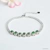 Pulseira de Jade Guan Yu Natural Grau A Verde Completo Contas de Jadeíta Joias Femininas Venda por Atacado ao Vivo Dropshipping S4092305