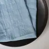 Guardanapo de Algodão Bambu com Borda Travada Pano Amassado Evento de Casamento Gaze Tecido Guardanapo Ocidental Decoração de Mesa de Jantar Ocidental Pano de Chá
