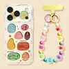 Pulsera colorida de cachorro adecuada para funda de teléfono Apple 17 Pro Max, silicona transparente iPhone 15, 16 caricaturas lindas