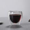Ventas Directas de Fábrica Creativa Taza de Agua de Vidrio con Forma de Huevo Taza de Té Doble Capa Aislada Taza de Vidrio Resistente al Calor Taza de Café Resistente a Altas Temperaturas