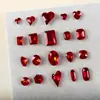 Novedad de moda Puntiagudo Atrás Suelto Diamante Accesorios para Uñas Arte al por Mayor Forma de Corazón Mezclado Decoraciones 3D para Uñas