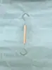 Gancho para Exhibición de Tienda de Ropa, Gancho en S, Perchero para Ropa, Tablero Colgante de Madera de Haya, Pinza para Ropa y Sombrero, Pinza Individual, Anillo Redondo de Madera Maciza