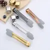 Pinza de silicona para alimentos de acero inoxidable 304, pinza para alimentos, pinza para postres, pinza para hielo, pinza para hielo, pinza para hielo, pinza para azúcar, pinza para hielo