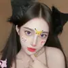 Orejas de Gato de Peluche Artificiales Estilo Japonés Lindas Pasador de Cosplay Pinza Popular para el Cabello Animal Negro