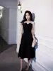 Vestido de Noche para Banquete 2026 Estilo Nuevo Se Puede Usar Casual, Vestido Elegante de Gama Alta, Vestido Negro Ajustado