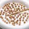 Contas Cerâmicas Estilo Retrô de 6mm Contas Redondas com Furo Grande Contas Soltas Acessórios para Joias DIY Pulseira Colar Contas Espaçadoras para Miçangas Acessórios