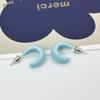 Aretes Geométricos, Accesorios Sencillos de Nicho, Aretes Versátiles de Colores Caramelo, Aretes Personalizados Retro, Colores Dopamina