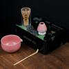 Conjunto de Chá Matcha Japonês Rosa Batedor de Chá Tigela de Matcha 100 Batedor de Chá Dial de Chá Conjunto Completo Caixa de Cor Novo Estilo
