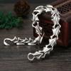 Pulsera de cadena de espina dorsal creativa de plata esterlina s925 al por mayor, estilo coreano, joyería vintage de plata tailandesa, personalidad versátil para hombre