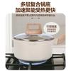 Mini Olla Pequeña para Leche, Olla Antiadherente de Piedra Maifan, Olla para Verter Aceite, Olla Multifuncional para Verter Aceite Caliente, Olla para Suplemento Alimenticio para Bebés de Uso Doméstico