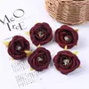 Cabezas de flores de camelia artificiales hechas de tela de seda para decoración del hogar, accesorios para el cabello hechos a mano estilo chino para manualidades, decoraciones de boda, flores artificiales, flores artificiales