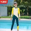 Traje de Banho Infantil, Traje de Banho Peça Única com Manga Longa e Calça Longa para Meninos, Secagem Rápida, Equipamento de Natação para Fontes Termais para Crianças Pequenas, Médias e Grandes