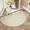 Felpudo simple de color liso con bucles de sisal sintético en forma de piña, resistente al desgaste y a la suciedad, felpudo de entrada para quitar la suciedad, felpudo anti-arañazos de gato para dormitorio