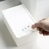 Caja de Almacenamiento de Escritorio de Oficina con Tapa Simple Tamaño Pequeño Cajón Clasificador de Desorden Caja Organizadora de Almacenamiento Plástico a Prueba de Polvo