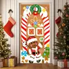Temu Tela de Fondo Temática Navideña Más Vendida Cortina de Puerta Festiva de Venta Caliente Transfronteriza Tela Colgante Decoración del Hogar Tela de Escena