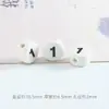 Amazon Xiyin Venda Quente 6x 10mm Contas Cerâmicas com Alfabeto Material para Fazer Pulseira DIY Infantil Conjunto de Contas