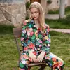 Conjunto de Pijama de Seda Sintética para Mujer Tigre Cebra, Estilo Delgado para Primavera y Otoño, Manga Larga, Pantalón Largo, Cuello Solapa, Ropa de Casa Suave
