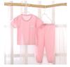 Pijama Infantil de Desenho Animado, Verão Fina Manga Curta Bebê Calça Longa, Roupa de Casa, Seda Gelo Respirável Roupa para Criança Pequena