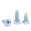 Tornillo Autorroscante de Bloqueo Gb6563 Ranura Cruzada Cabeza Hexagonal Rosca Triangular Acero al Carbono Zinc Azul Blanco M4M5M6