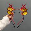 Accesorios Navideños para el Cabello de Bosque Relleno, Lindas Horquillas de Astas de Alce, Diademas, Horquillas para el Día del Niño, Flequillo, Adornos para la Cabeza de Mujer