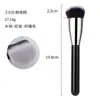 Serie de Brochas Planas Individuales en Stock, Brocha para Base con Mango Galvanizado, Brocha de Maquillaje No Absorbente, Herramienta de Belleza, Brocha de Maquillaje