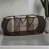 Cesto de Roupa Suja, Cesto de Roupa de Malha Dobrável de Grande Capacidade, Cesto de Armazenamento para Banheiro, Item Quente de Venda Transfronteiriça