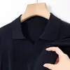 Suéter de punto fino de manga larga para hombre, color liso, de punto fino, cuello de pico, estilo business casual de alta gama, nueva colección otoño/invierno