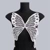 Malla Bordada Color Sólido Transparente Alas de Mariposa Pijama Tirantes Lencería Aplique Decorativo DIY Ropa Accesorios de Costura