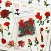 Pegatinas de PET florales vintage para diario pegatinas de decoración para diario para estudiantes de primaria papelería DIY premios