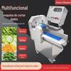 Cortador de Legumes Totalmente Automático Comercial de Ponto do Fabricante Cortador de Legumes Elétrico de Frequência Variável Dupla Máquina de Fatiar e Desfiar Frutas e Legumes