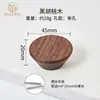 Venta al por mayor de fábrica manija de madera para puerta de gabinete manija para puerta de armario de gabinete nogal negro de haya madera de registro de cajón manija pequeña