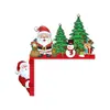 Decoración Navideña Más Vendida Transfronteriza Tema Hombre de Jengibre Colgantes para Marco de Puerta Accesorios de Escenario para Fiestas Festivas Colgantes
