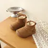 Botas de nieve para niños 2026 invierno nuevo zapatos para niños niñas preescolar zapatos de algodón más terciopelo más gruesos botines para niños simples antideslizantes