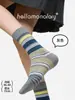 Calcetines Zhuji 86050 Primavera y Verano Rayados Estilo Coreano Ins Calcetines para Mujer Calcetines Holgados Sin Costuras de Moda de Caña Media Modelo Nuevo