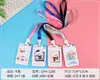 Lanyard Fosco Hello Kitty Desenho Animado Porta-Crachá Menina Panda Fofa Porta-Cartão Coração Porta-Cartão de Ônibus Acessório de Cartão de Refeição