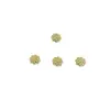 Accesorios DIY de Cristal que Conserva el Color Relleno de Oro de 14K Bandeja de Flores Separador Pulsera de Cuarzo Rosa Collar Material Hecho a Mano Accesorios