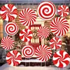 Decorações em Formato de Doce de Natal, Design Grande Dupla Face em Formato de Doce, Placas Decorativas de Natal para Jardim e Varanda