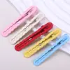 Pinza para el Cabello Hueca de Aleación de Color Caramelo 6*11mm, Pinza Ondulada para el Cabello, Pinza Lateral DIY, Pinza para el Flequillo, Pinza de Pato