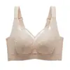 Sujetador fino ajustable talla grande para bustos grandes, hace que el busto parezca más pequeño, con varilla de espuma viscoelástica para soportar y recoger los pechos laterales, previene la flacidez
