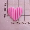 Parche de Corazón Colorido de Pegamento Suave de PVC para Manualidades, Pegamento Cremoso, Funda de Teléfono Móvil, Imán para Refrigerador, Pasador de Pelo, Diadema, Accesorios de Joyería