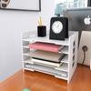 Prateleira de arquivo multicamadas rack de armazenamento de mesa rack de armazenamento de arquivos a4 rack de dados armazenamento multicamadas organização de escritório