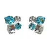 Pendientes de Cristal de Azúcar Sencillos Pendientes Versátiles de Lujo Ligero Accesorios de Nicho de Alta Gama para Mujer