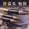 Set de Plumas Pincel Pelo de Lobo Punta Corta Cabeza de Ajo, Pluma Pincel Peonía Cursiva Distancia de Pollo, Caja de Regalo para Principiantes, Pincel Suave Pincel de Caligrafía Tradicional