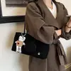 Bolsa tote retrô popular estilo coreano transfronteiriça, novo modelo 2026, bolsa de ombro estilo casual, bolsa de mão para trabalho de grande capacidade