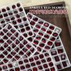 Novo K9 Ancora Red Nail Drill em forma de ângulo reto longo em forma de vidro broca pontiaguda joias para unhas atacado