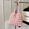 Corea del Sur Nueva Bolsa de Nube Plegada Moda Bolso Tote Romboide Bolso de Compras para el Hombro Gran Capacidad Bolso de Hombro para Viajes Diarios Bolso de Mujer
